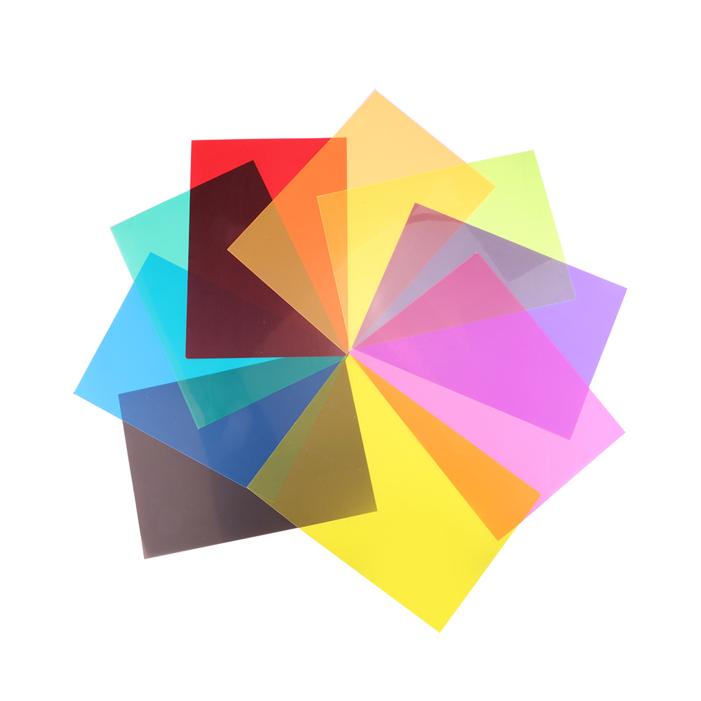 Photography Umbrella Lighting Kit - Filtro de Color de Flash transparente,