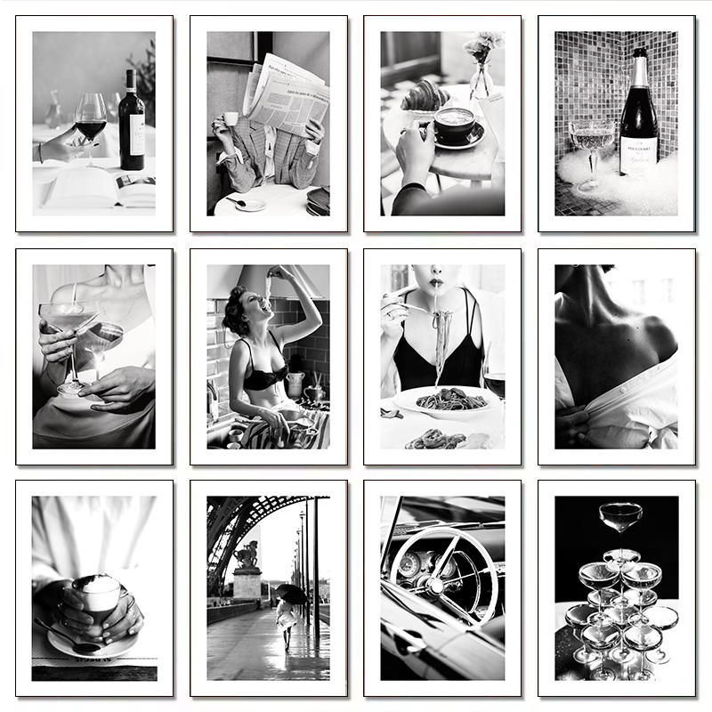 Photography Black And White - Póster moderno de lujo con diseño
