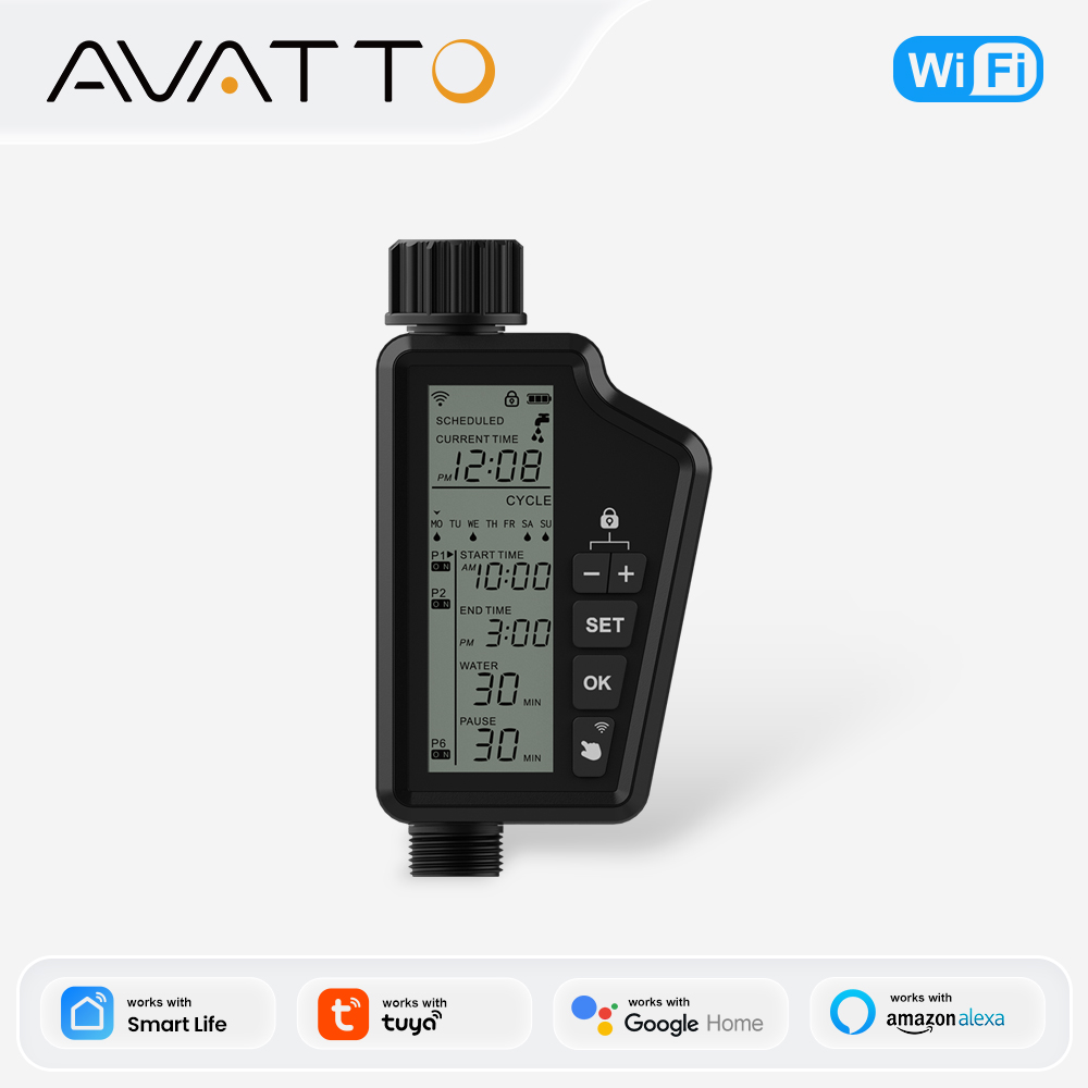 Timelapse Controller - AVATTO-temporizador de agua inteligente con WiFi,