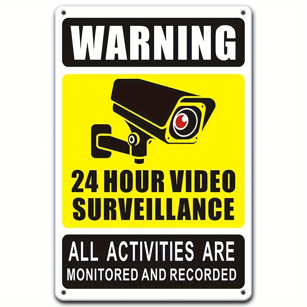 Photography Exhibition - Señal de advertencia de videovigilancia 24/7,
