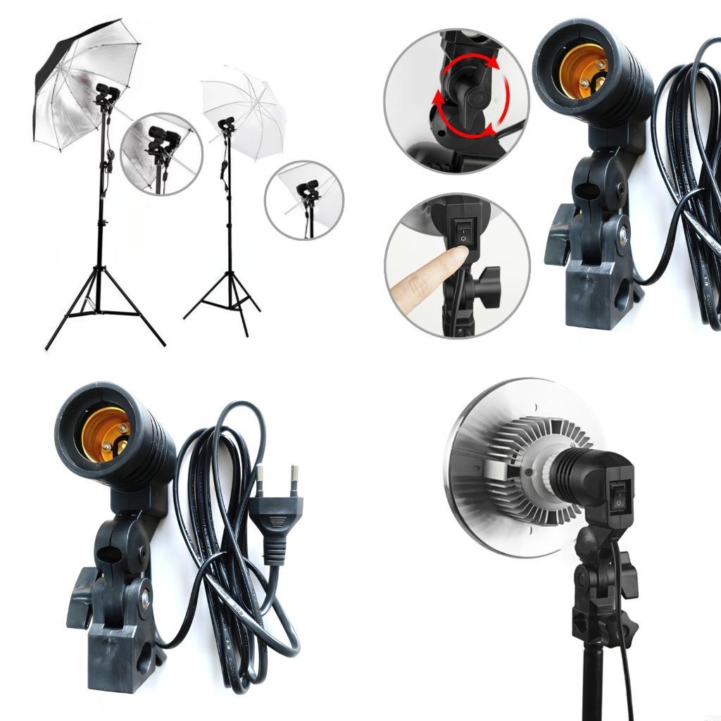 Photography Umbrella Lights - Soporte luz E27, soporte Reflector paraguas,