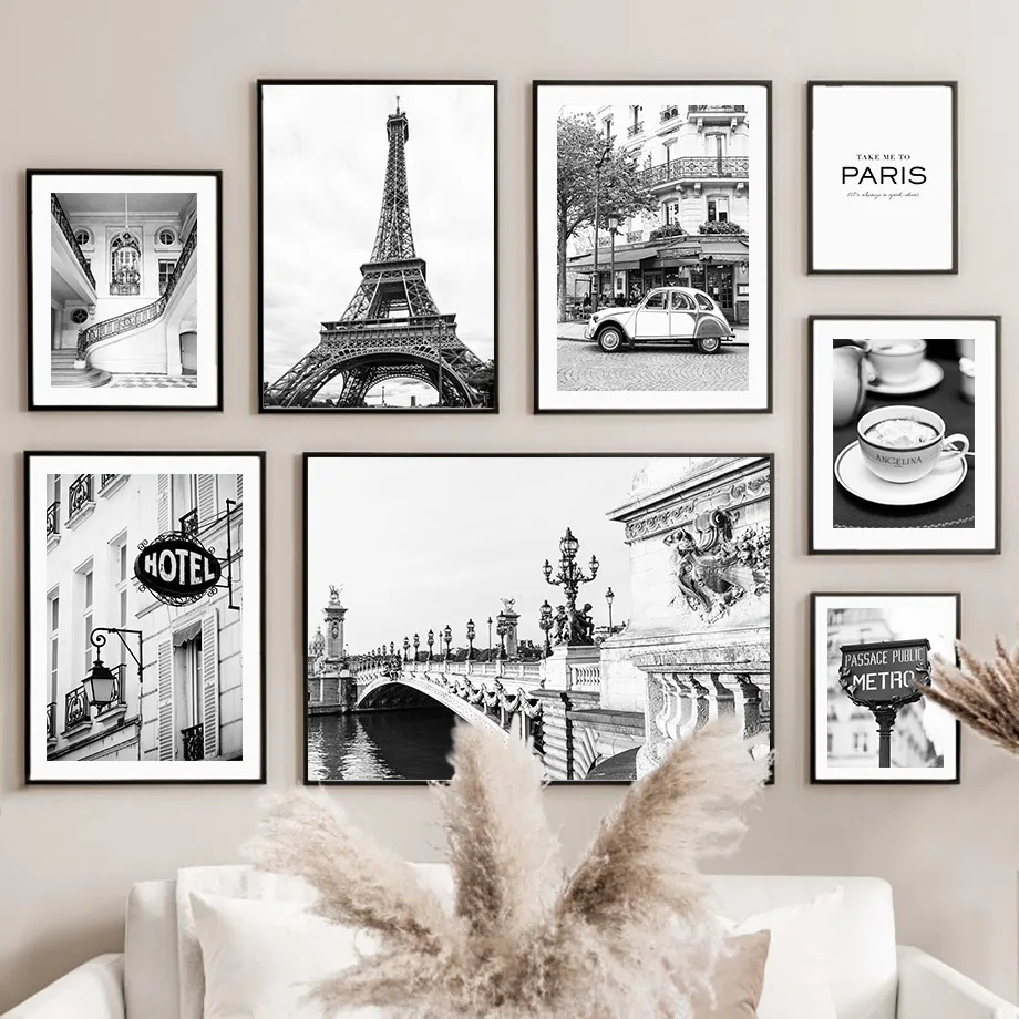 Photography Landscape - Cuadro Decorativo en Lienzo, Blanco y