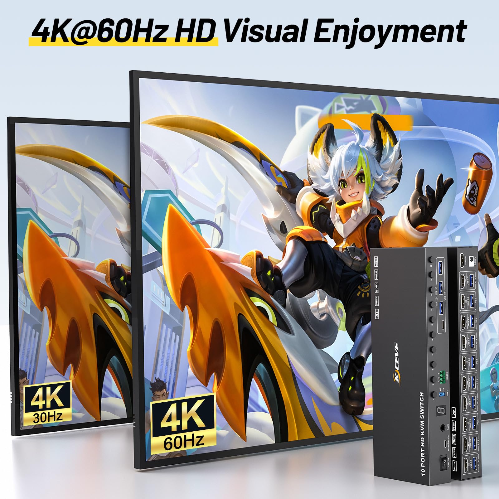 Conmutador KVM de 10 puertos y - Photography Simulator reseña y precio