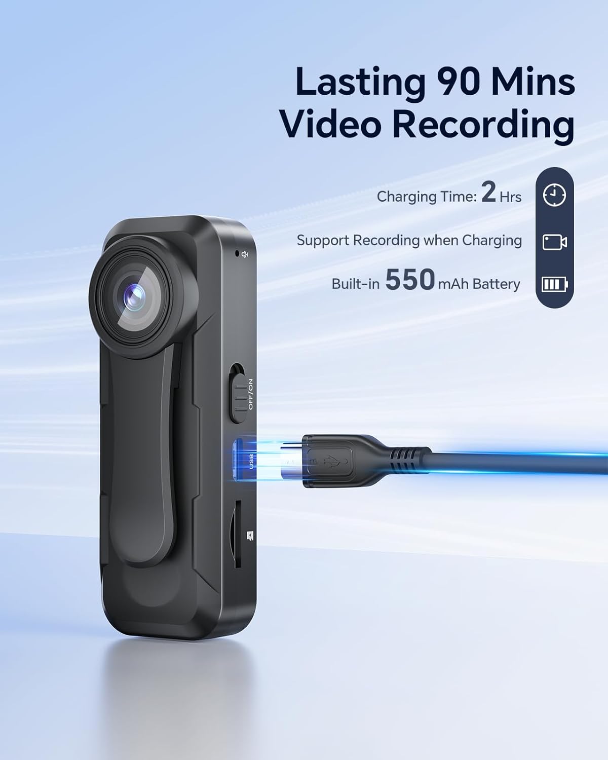Cámara corporal BOBLOV W1 1080 - Photography Date reseña y precio