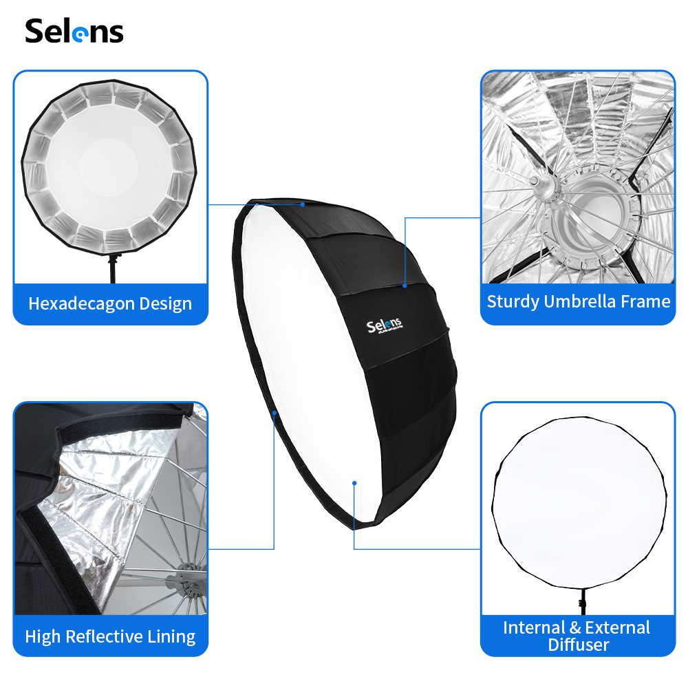 Selens-paraguas de luz de estu - Photography Umbrella Lights reseña y precio