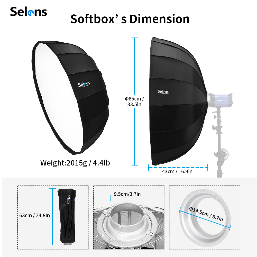 Selens-paraguas de luz de estu - Photography Umbrella Lights reseña y precio