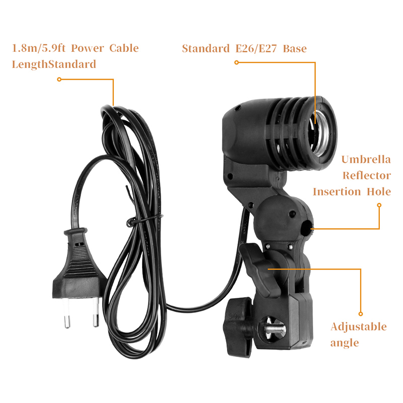 Soporte de bombilla de Cable d - Photography Umbrella Lights reseña y precio