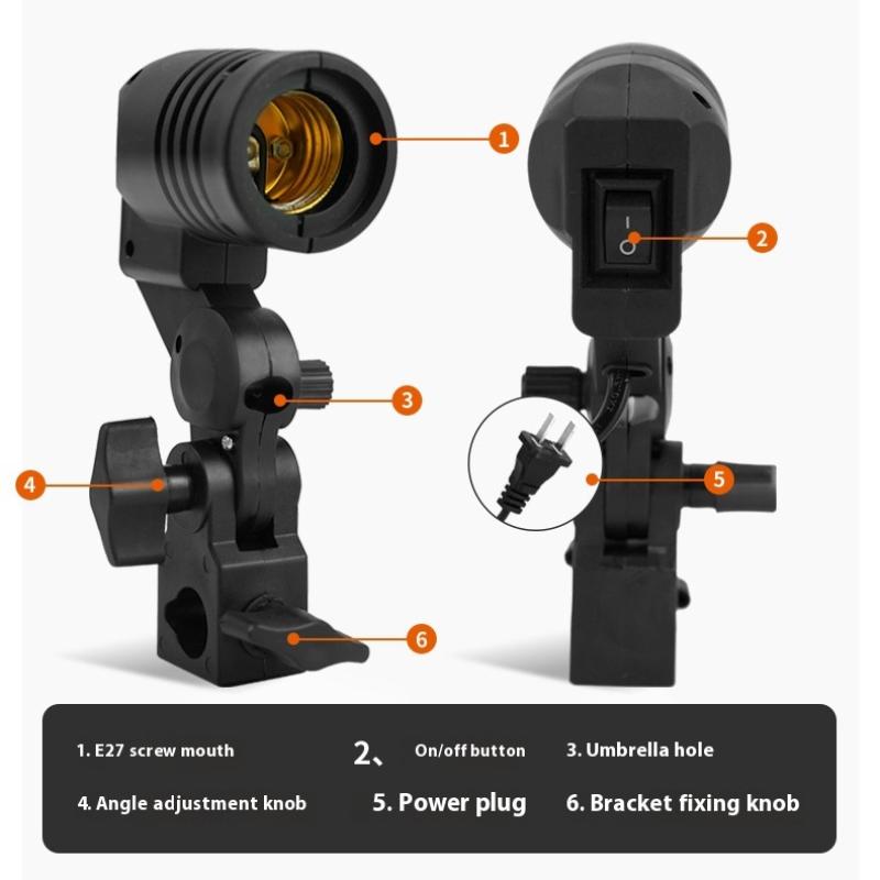 Cable Negro de 1.8M con Base E - Photography Umbrella Lights reseña y precio