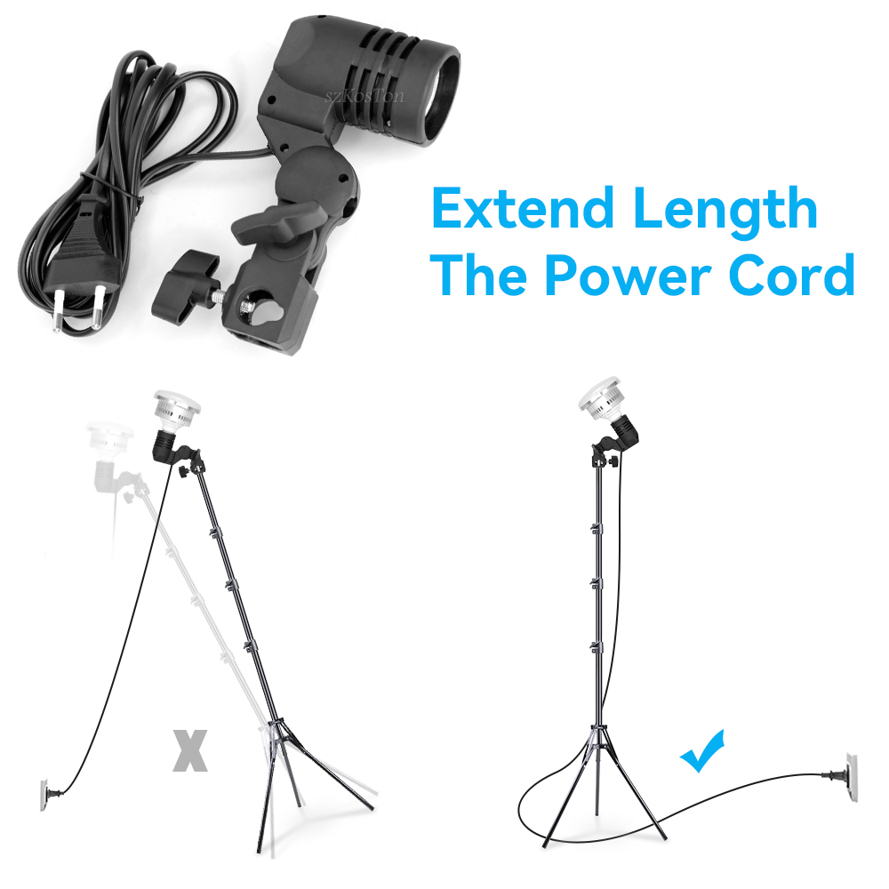 Soporte de bombilla de un solo - Photography Umbrella Lights reseña y precio