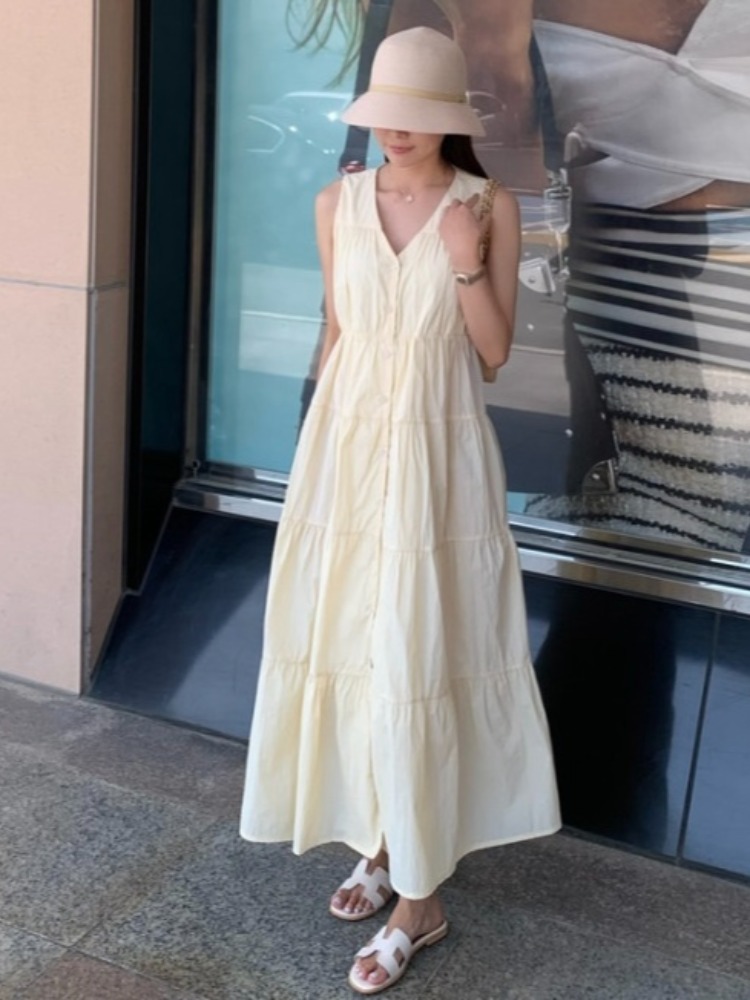 Elegante Vestido Largo sin Man - Photography Date reseña y precio