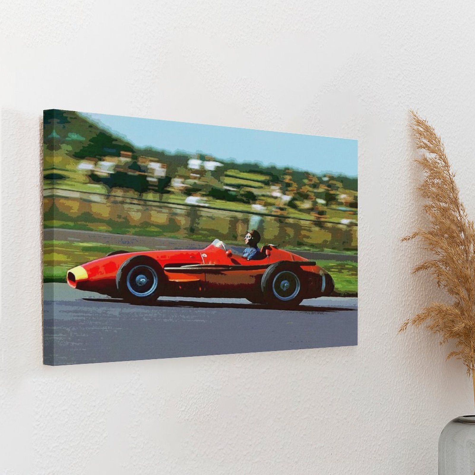 Juan Manuel Fangio Racing His  - Photography Pose reseña y precio