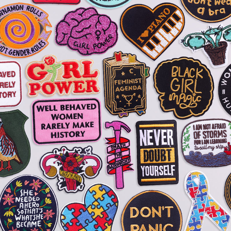 Parche bordado Girl Power, par - Photography Quotes reseña y precio