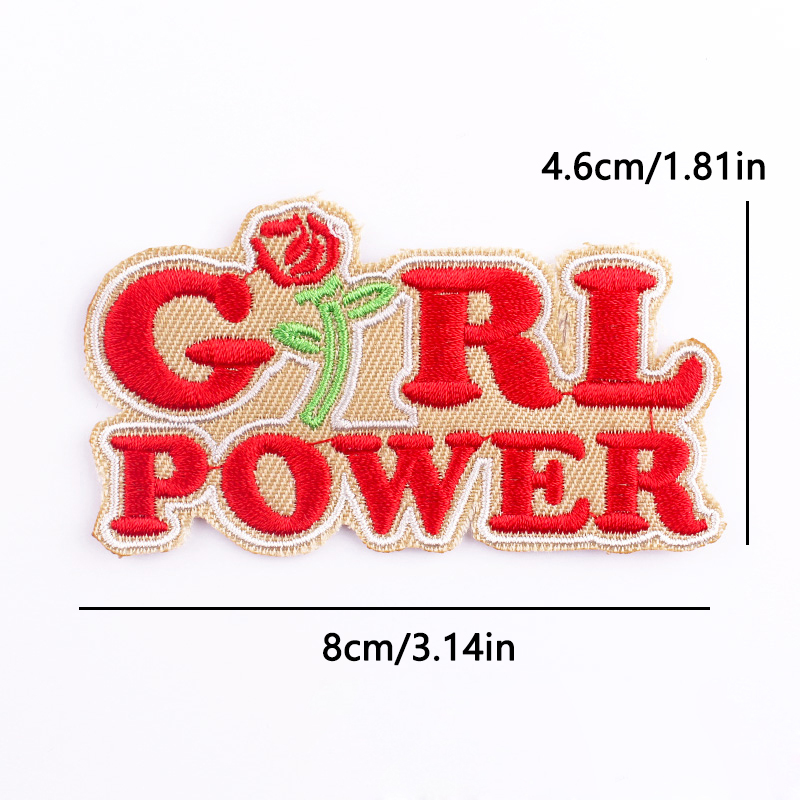 Parche bordado Girl Power, par - Photography Quotes reseña y precio