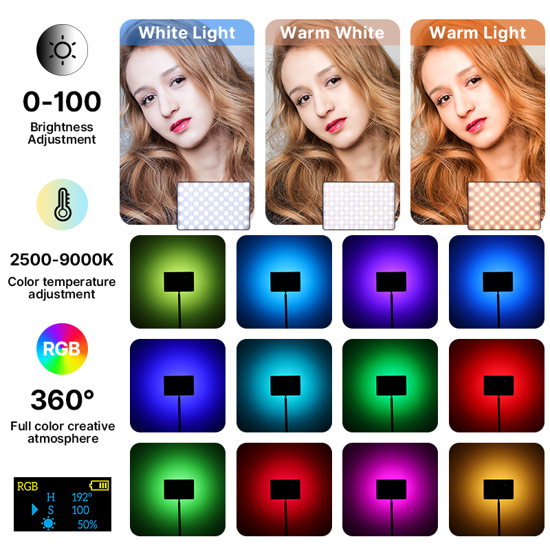 Ulanzi LT003 15W RGB luz de ví - Photography Umbrella Lights reseña y precio