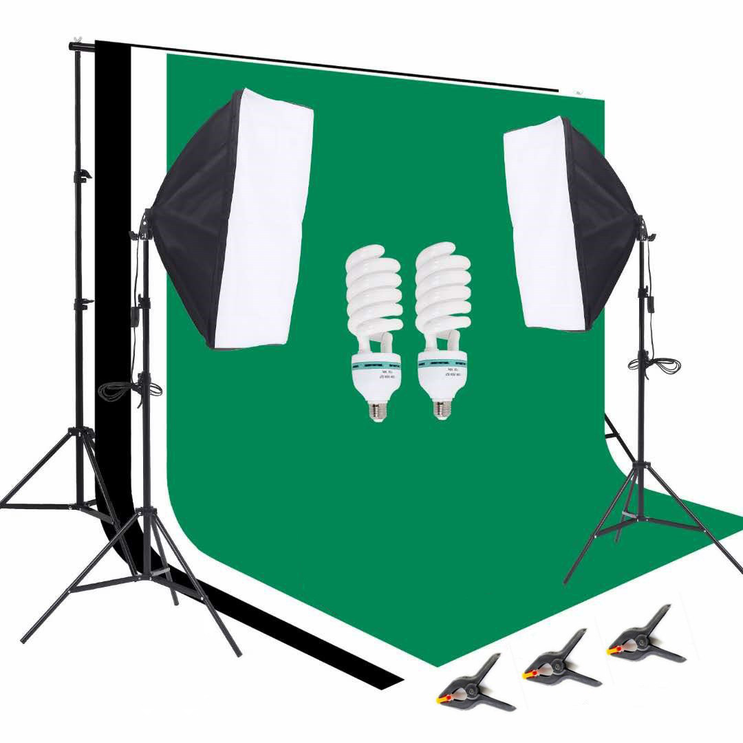 Equipo de estudio fotográfico: - Photography Umbrella Lighting Kit reseña y precio