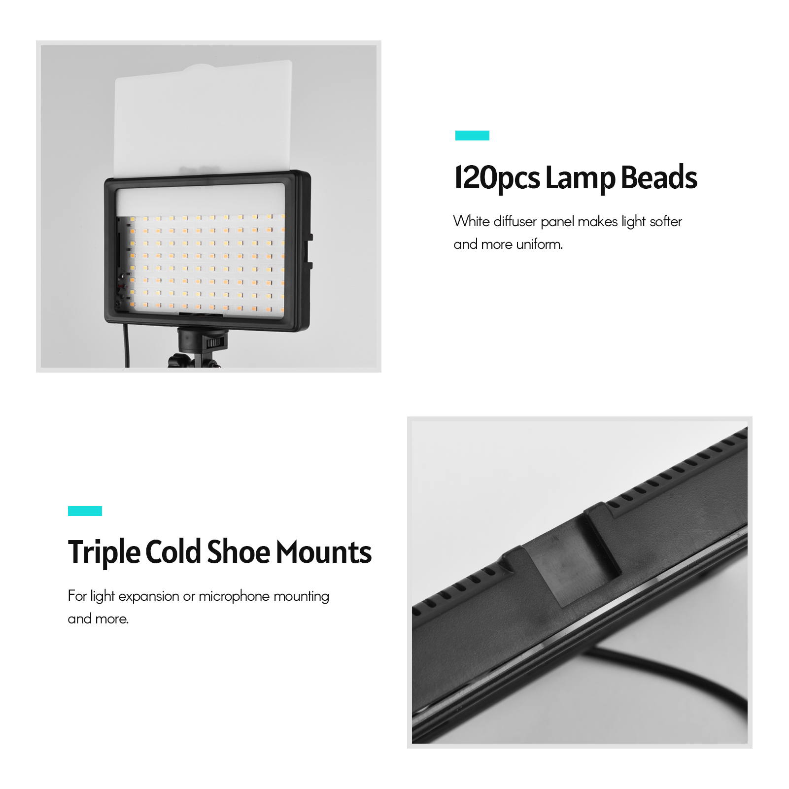 Andoer-Kit de iluminación LED  - Photography Umbrella Lighting Kit reseña y precio